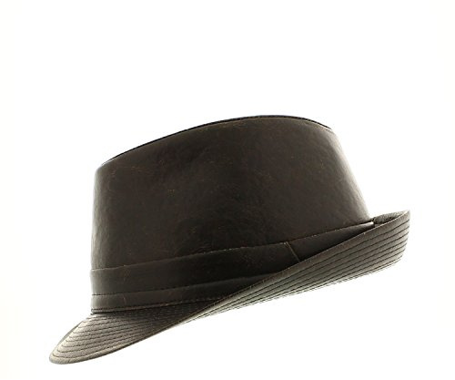 votrechapeau - Chapeau Trilby - Petit Bord - Firenzi - Marron Vintage - Tour de tête 62