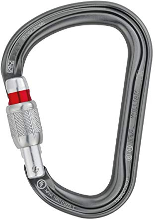 PETZL Karabinerhaken William Screw-Lock Unisex, Grau