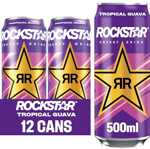 Rockstar Punched Tropical Guava Flavour 500ml (Packung mit 12 x 500 ml)