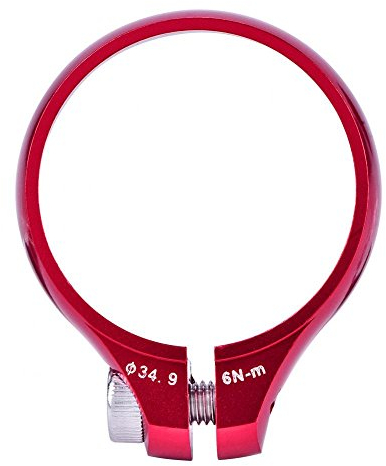 Abrazadera de poste de asiento 34.9 abrazadera de asiento de i de de aleación de aluminio abrazaderas de post de icleta de liberación rápida clip de tubo de asiento de icleta(rojo)