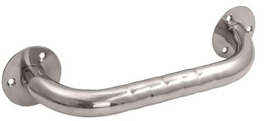 tecuro 1000 Massiver Haltegriff - Länge 900 mm - geprüft bis 120 kg nach EN 12182 - Behindertengerecht - Edelstahl poliert - für Bad und WC