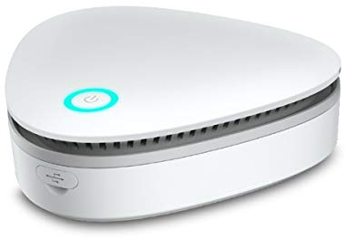 iFCOW Generador de ozono esterilizador portátil, purificador de aire limpia olor y bacterias Para desinfección y esterilización de ropa de armario, recargable