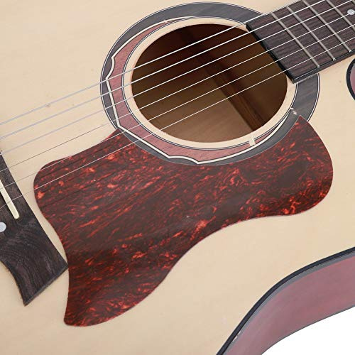 Acoustic Guitar Pickguard, Self Adhesive Anti Scratch Sticker Tortoiseshell Design for Musicians Beginners Professionals Practice Recording Live Performance