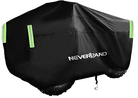 Housse Quad Imperméable NEVERLAND 300D Bâche pour Quad ATV Bache Quad Cover Bach Quad avec Bandes Réfléchissantes & Bande élastique Imperméable Coupe-Vent Anti-UV 200 * 95 * 106cm