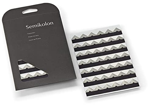 Semikolon Fotoecken silber