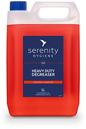 Multi Purpose Concentrated Degreaser - Powerful Grease Removal - Up to 50 Litres from 1 bottle - Use on floors, walls, patio cleaning, engine parts, bike chains and more - 5 litre Pack of 1