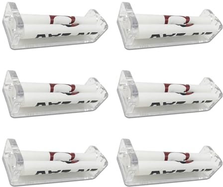 6 Pcs Zigarettenroller Kunststoff Zigarette Rolling Machine Manuelle Rolling Machine Tabak Rolling Machine 70mm Zigarettenherstellung