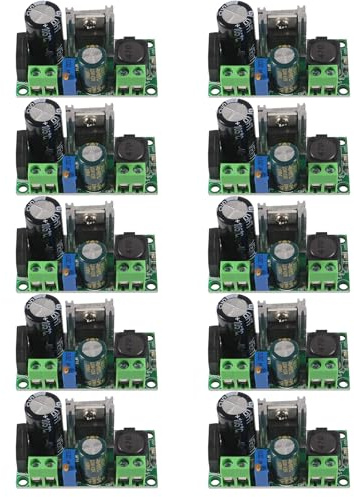 DIANN 10pcs AC/DC to DC Step Down Buck Converter Voltage Regulator Power Supply Board 2A LM2596HV Converter Module