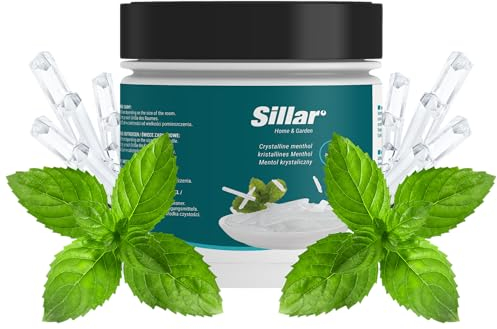 Sillar Accessoire pour Sauna, Cristaux de Menthol 100g, Cristaux de Menthol pour le Sauna à Inhaler | Cristaux de Menthol de Menthe Pure | Set Cadeau pour Sauna, Infusion de Menthol