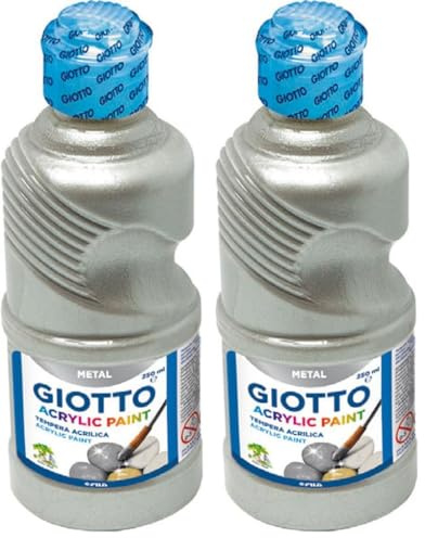 Giotto Acrylic Paint - Flacon 250ml argent