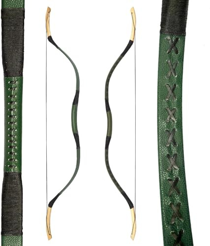 AF Archery Fiberglass Recurve Bow, 53 Traditional Horse Bow, Mounted Archery and Precision Shooting,Suitable for Entry Into Adults Youth Beginners Enthusiasts and Hunting, 20-60 lbs (25LBS)