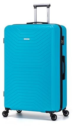 FLYMAX XL 32 Extra Large Suitcase 4 Wheel Lightweight Luggage Hard Shell Check in Hold Travel ABS 125 Litre Capacity Travel Case with 3 Digit Combination Lock + Telescopic Handle