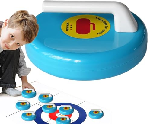 Curling Brettspiel - Tisch Curling Spiel - Freizeitsportgerät Für Erwachsene Kinder Familienfeiern Feste Bar Boden Wohnheim Klassenzimmer Büros Ferien