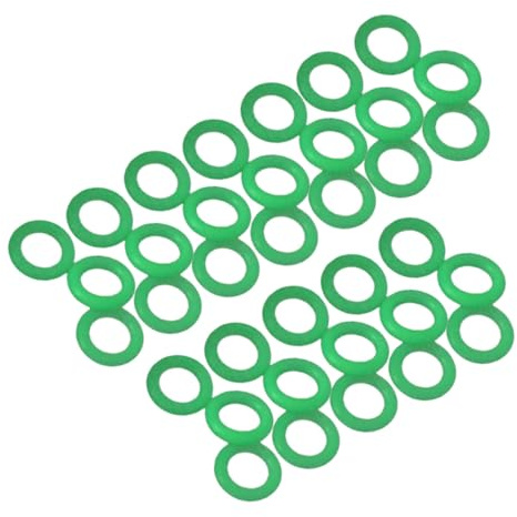 Anillos de Estaca para Carpa 100 Piezas Plástico Verde