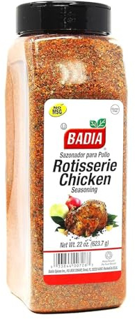 Badia Rotisserie Chicken Seasoning, 22 oz – Classic Blend for Poultry, Perfect for Roasting, Grilling & Air Frying