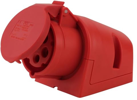 PCE CEE Wandsteckdose, 16A, 5 polig, Aufputzmontage, IP 44