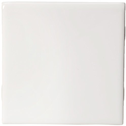 Daltile Semi Gloss 4-1/4 in. x 4-1/4 in. White Ceramic Bullnose Wall Tile