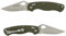 Ganzo G729-GR Klapptaschenmesser, 440C Edelstahlklinge, Ergonomischer G10-Anti-Rutsch-Griff mit Clip, Jagd, Angeln, Camping, Ordner, Achsensperre, Outdoor EDC Messer (Grün)