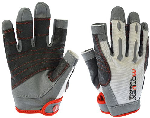 Gants de voile Motivex® Professional Blanc/Rouge, tailles S à XL XL noir