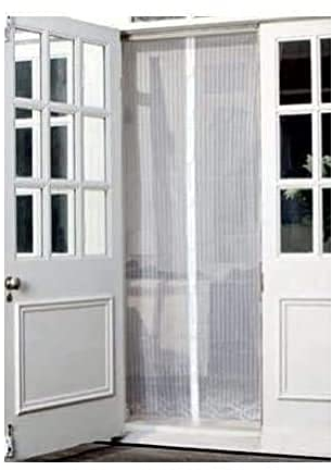 Ram® White Magnetic Door Curtain Automatic Closing Magnetic Fly Insect Bug Screen 100CM X 210CM