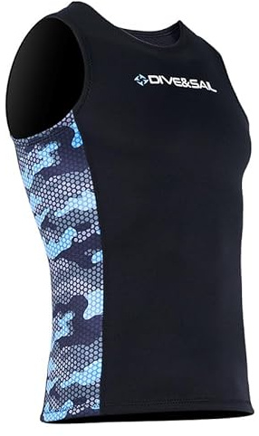 EUPTE 2 mm dam/män delad kropp varm dykväst, surfing och simning, dykshorts (herrtopp, L)