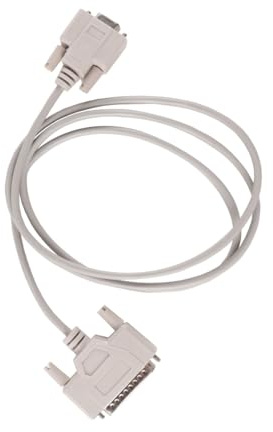 Orivin DB9-auf-DB25-Konvertierungskabel, RS232-Buchse auf DB25-Stecker, Nullmodem, serielles, paralleles Druckerkabel für DTE, PC, Mac, Datenübertragungskommunikation (1,5 m)
