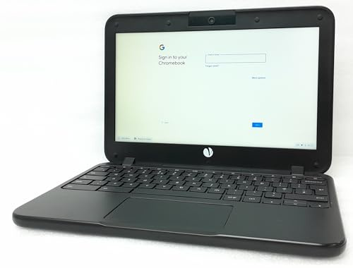 Chromebook 11C, Intel Celeron N3350, 4GB RAM, 32GB Emmc, 11.6 USB-C Chrome OS Black Education (Renewed)