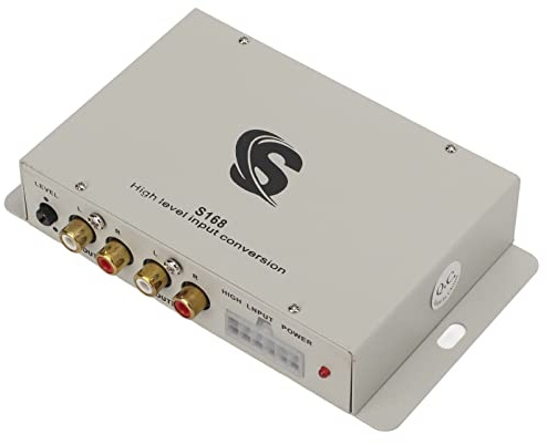 KIMISS Car Line Output Converter - 2 -kanals Till 4 kanals Ljudkonverterare för Bilstereosystem Avancerad Brusfiltreringsteknik