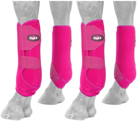 Tough 1 Extreme Vented Sport Boots Set, Pink, Small