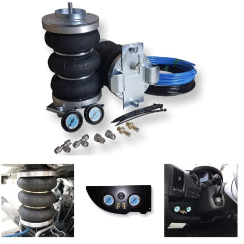 SMV-Metall GmbH Sospensione pneumatica camper Z6 con pannello manometro specifico per auto, adatto per Fiat Ducato/Peugeot Boxer/Citroen Jumper (tipo 250) a partire dall'anno di costruzione 07/2006