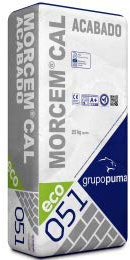 Morcem Cal Acabado, mortero de cal para enlucidos. (Natural) 25 kg. Grupo Puma