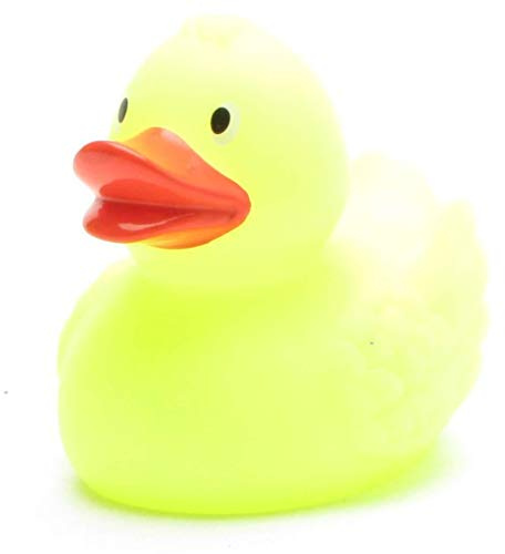 Duckshop Glow in The Dark - Pato de baño (7,5 cm), color amarillo