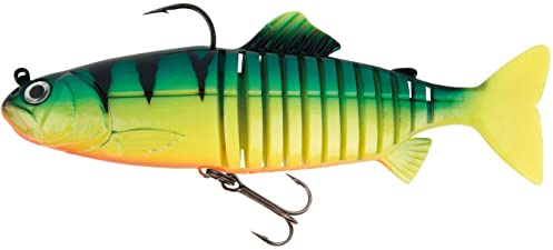 Fox Rage Replicant Jointed - Swimbait Wobbler - UV Firetiger - 18 cm - 80 g - 1 pièce