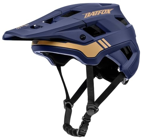 BATFOX Bike Helmet,Mountain Bike Helmet Helmets for Men Women Adults Youth (Blue, L(58-61CM))
