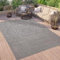 Paco Home Outdoor Teppich Wetterfest Balkon Küche Wohnzimmer Orientalisches Muster Vintage Optik Einfarbig 3D Modern, Grösse:120x160 cm, Farbe:Anthrazit 3
