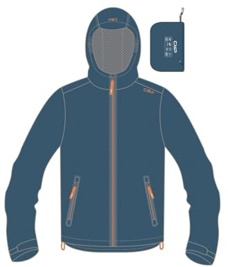 CMP unisex - barn Giacca Da Pioggia Antistrappo Da Bambini Con Cappuccio Fisso Regnjacka