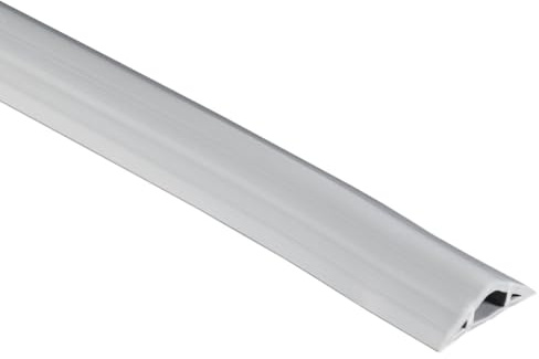 Hama Canale flessibile per cavi autoadesivo, semicircolare, 180 x 3 x 1 cm, PVC, grigio