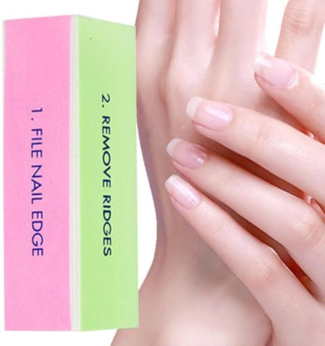 Hailerio Bloc polissoir à ongles 4 faces | Blocs polissoirs à 4 côtés – Bloc de lime à ongles lisse, polit et brillant pour un soin naturel optimal des ongles