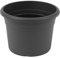HAC24 Pflanztopf Kunstoff Rund Ø 60 cm Anthrazit Blumentopf Pflanzgefäß Blumenkübel Pflanzcontainer Pflanzkübel