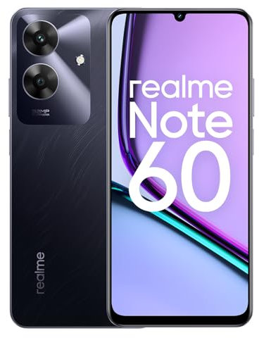 realme Note60 Smartphone 4+128GB, Pantalla de 6.74 Pulgadas, Refresco de 90 Hz, Batería de 5000mAh, Cámara de 32MP, Potente Procesador Octa-Core, Protección ArmorShell, IP64