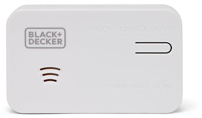 BLACK+DECKER Carbon Monoxide Alarm and Detector. 10 Year Battery Life With Built In Lithium Battery. Easy To Install CO Alarm For Home. Travel Friendly, Portable. White with Test Button.