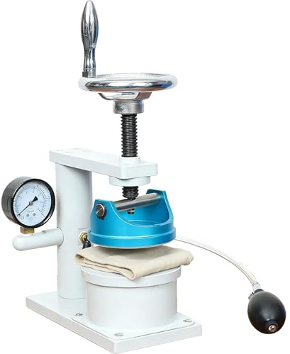 Hydrostatisk trycktestare, manuell hydraulisk press 0,01-0,1 Mpa, 78,5 cm² testmaskin för vattentät testning av plastpåsar och plagg