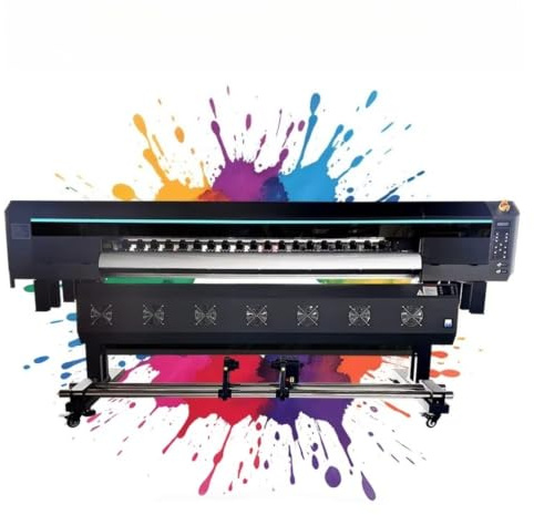 Brett format Eco Solvent Skrivare Roll to Roll Inkjet Tryckmaskin för Kommersiell Banner Plotter Vinylklistermärke Tapet Produktion för Inomhus Utomhus Reklam Hantverk Skapelser