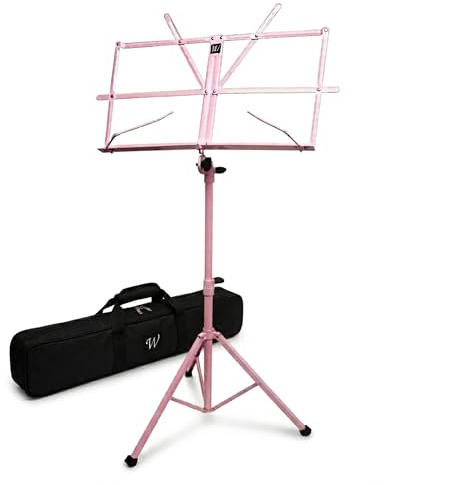 Windsor 050151-PK Music Stand with Bag, Pink