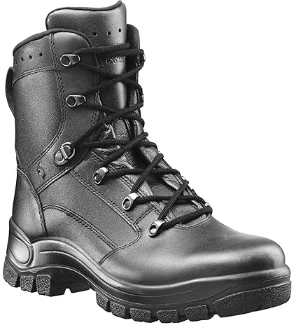 HAIX Airpower P7 High Black Tactical Boots For Men, Extra Wide Width - Anti Slip And Waterproof Tactical Shoes For Police and Paratrooper - Size 15