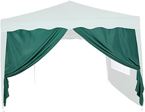 INSTENT® Basic Seitenwand/Seitenteil für Pavillon 3x3m mit Fenster oder Reißverschluss, wasserabweisend und atmungsaktiv, Farbwahl, für Festzelt, Partyzelt