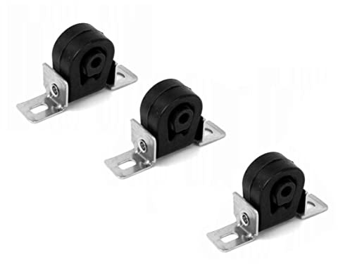 3 Stück Auspuffhalter Gummihalterung/BOSAL ORIGINAL. NUMMER 255-064 /Abgasanlage für Endtopf Halter Auspuffgummi kompatibel und passend AUDI VW GOLF LEON A3 POLO T4 IBIZA SEAT CADDY