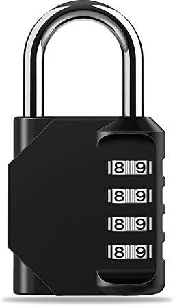 Lucchetto con combinazione a 4 cifre piccolo Impermeabile Adatto per armadietti di stoccaggio, da palestra, valigie, zaini e altro