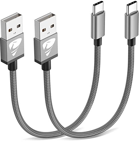 USB C Charger Cable 0.5M 2Pack Type C Charger Fast Charging 3A Lead Nylon Braided for Samsung Galaxy S21 S20 S10 S9 S8 A12 A20e A21s A40 A51,Huawei P30 P20 P40,Google Pixel,Xiaomi,Sony Xperia,Switch