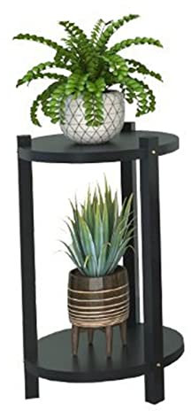 Porte Plante Interieur - Support de Plantes en Métal, Etagere Plante fer Escalier de Fleurs, Support pour Pots de Fleurs Exterieur, pour le Porche D'angle Du Jardin Pot de Fleurs ( Color : Black A , S
